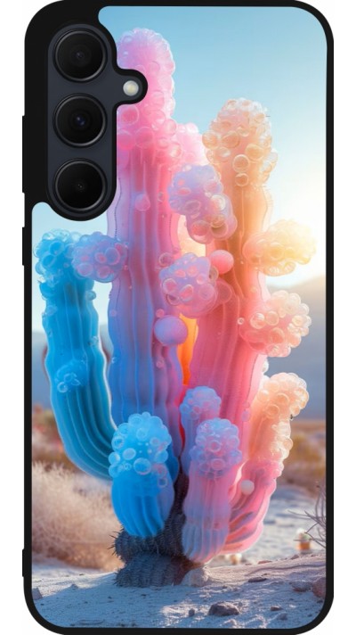 Samsung Galaxy A56 Case Hülle - Silikon schwarz Artificial vegetation 2025