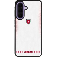 Samsung Galaxy A57 5G Case Hülle - Silikon schwarz Jordanien 2026 personalisierbares Fussballtrikot