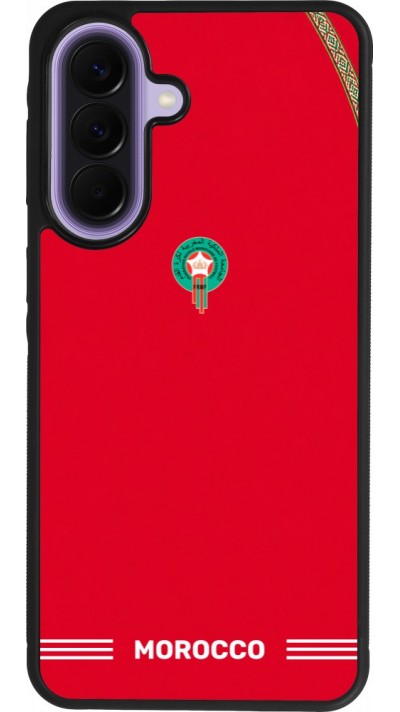 Samsung Galaxy A57 5G Case Hülle - Silikon schwarz Marokko 2026 personalisierbares Fussballtrikot