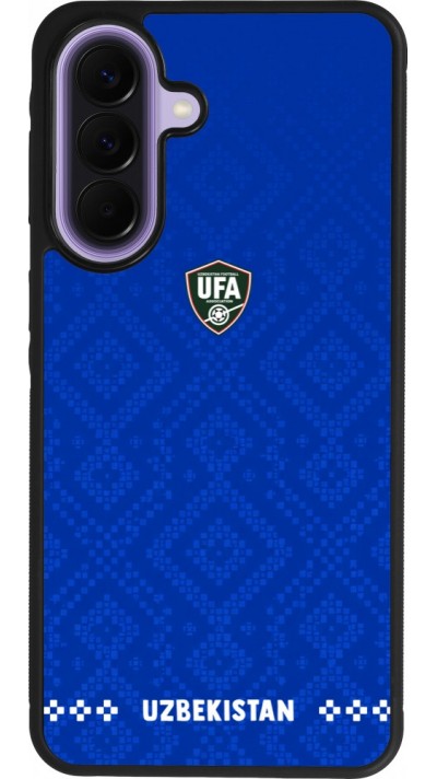 Samsung Galaxy A57 5G Case Hülle - Silikon schwarz Usbekistan 2026 personalisierbares Fussballtrikot