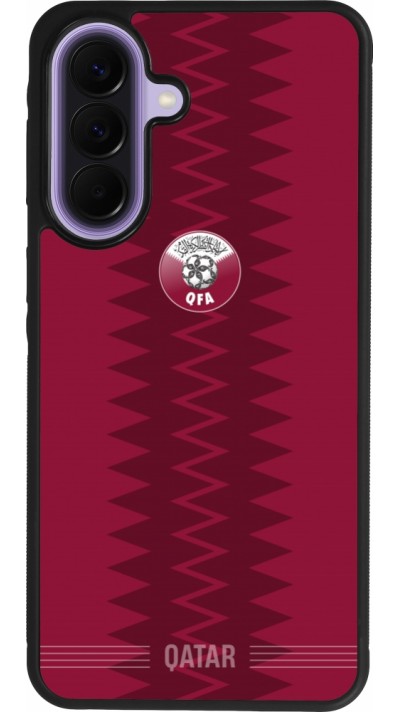 Samsung Galaxy A57 5G Case Hülle - Silikon schwarz Qatar 2026 personalisierbares Fussballtrikot