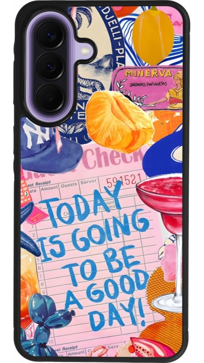 Samsung Galaxy A57 5G Case Hülle - Silikon schwarz Preppy Today is Going to be a good day