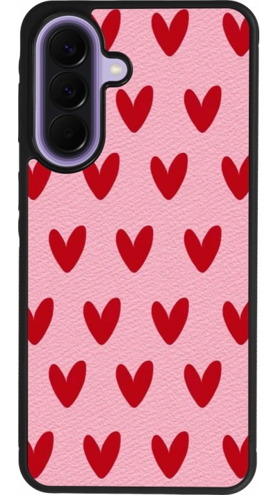 Samsung Galaxy A57 5G Case Hülle - Silikon schwarz Saint Valentines Day 26 Pattern heart