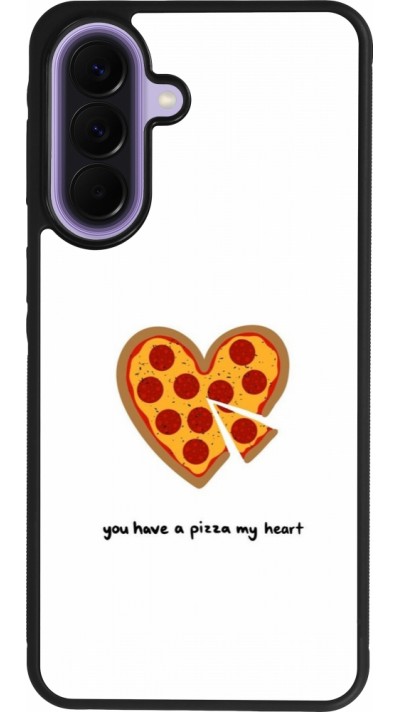 Samsung Galaxy A57 5G Case Hülle - Silikon schwarz Saint Valentines Day 26 You have my pizza heart