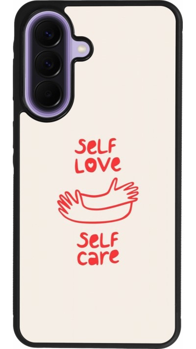 Samsung Galaxy A57 5G Case Hülle - Silikon schwarz Saint Valentines Day 26 Self love self care