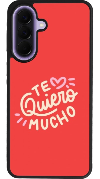 Samsung Galaxy A57 5G Case Hülle - Silikon schwarz Saint Valentines Day 26 Te quiero mucho