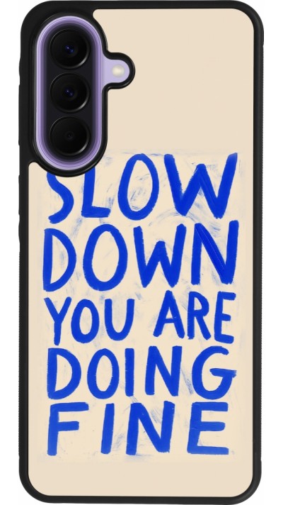Samsung Galaxy A57 5G Case Hülle - Silikon schwarz Slow down 2026