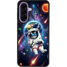 Samsung Galaxy A57 5G Case Hülle - Silikon schwarz VR SpaceCat Odyssee