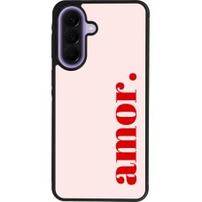 Samsung Galaxy A57 5G Case Hülle - Silikon schwarz Valentine 2024 amor