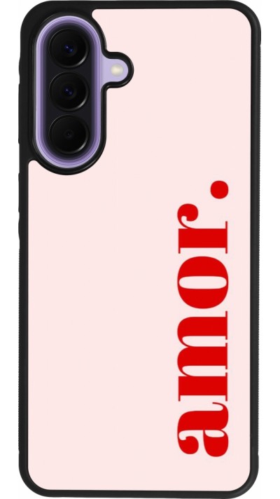 Samsung Galaxy A57 5G Case Hülle - Silikon schwarz Valentine 2024 amor