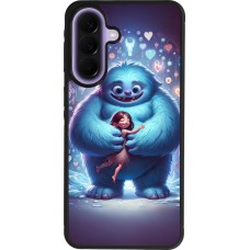 Samsung Galaxy A57 5G Case Hülle - Silikon schwarz Valentin 2024 Flauschige Liebe
