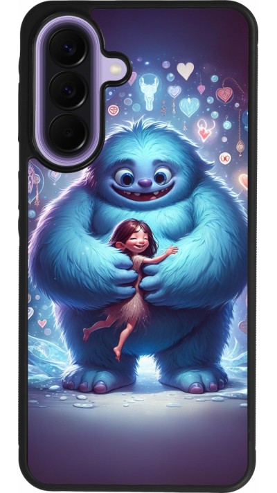 Samsung Galaxy A57 5G Case Hülle - Silikon schwarz Valentin 2024 Flauschige Liebe