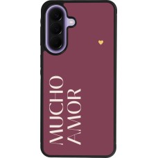 Samsung Galaxy A57 5G Case Hülle - Silikon schwarz Valentine 2024 mucho amor rosado
