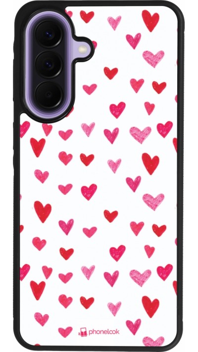 Samsung Galaxy A57 5G Case Hülle - Silikon schwarz Valentine 2022 Many pink hearts