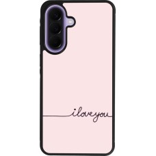 Samsung Galaxy A57 5G Case Hülle - Silikon schwarz Valentine 2023 i love you writing