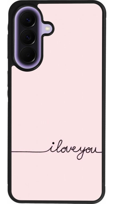Samsung Galaxy A57 5G Case Hülle - Silikon schwarz Valentine 2023 i love you writing