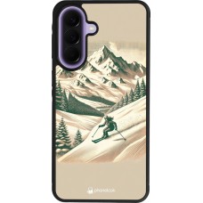 Samsung Galaxy A57 5G Case Hülle - Silikon schwarz Vintage Skiberg