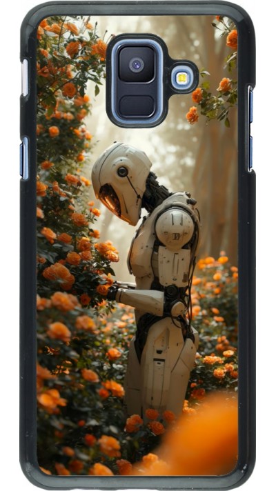 Samsung Galaxy A6 Case Hülle - Astronaut flowers 2025