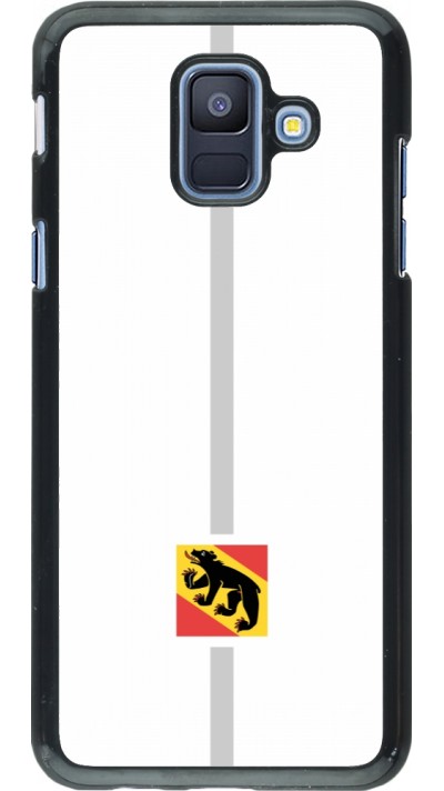 Samsung Galaxy A6 Case Hülle - Kanton BE weiss