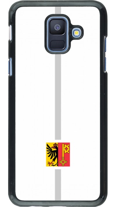Samsung Galaxy A6 Case Hülle - Kanton GE weiss