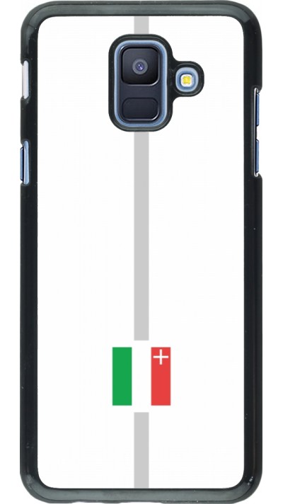 Samsung Galaxy A6 Case Hülle - Kanton NE weiss