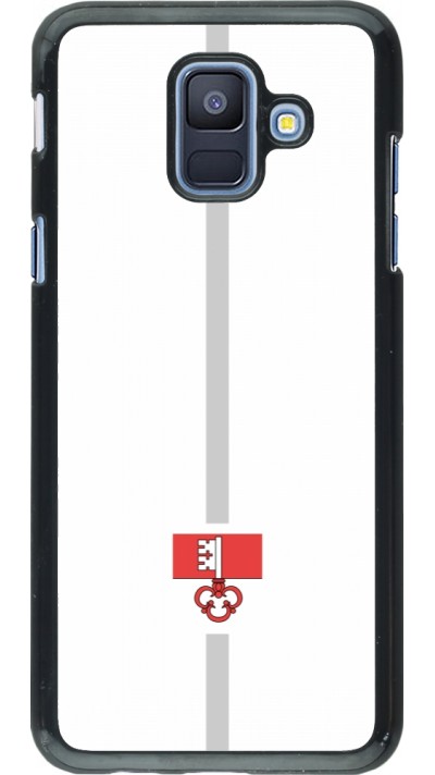 Samsung Galaxy A6 Case Hülle - Kanton OW weiss
