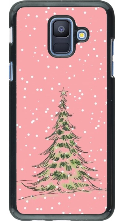 Coque Samsung Galaxy A6 - Christmas 25 Pink Tree
