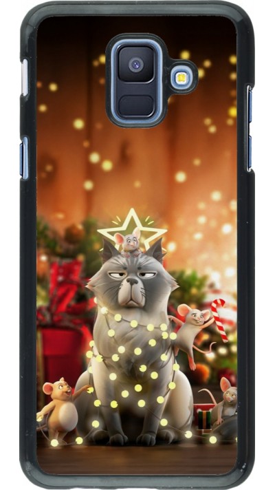 Coque Samsung Galaxy A6 - Christmas 25 Xmas Cat