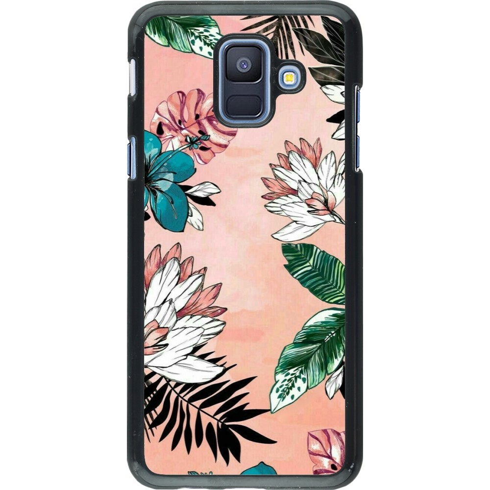 Samsung Galaxy A6 Case Hülle - Flowers Artprint