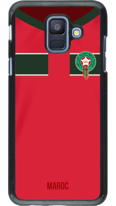 Coque Samsung Galaxy A6 - Maillot de football Maroc 2022 personnalisable
