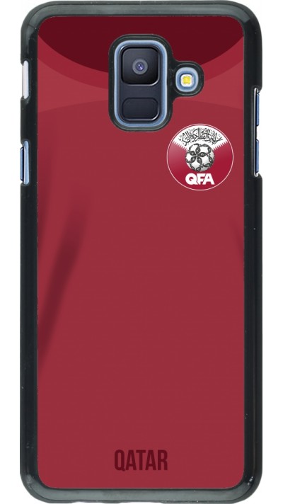 Coque Samsung Galaxy A6 - Maillot de football Qatar 2022 personnalisable