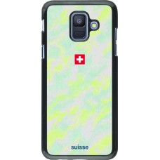 Samsung Galaxy A6 Case Hülle - Schweiz Away 2026 personalisierbares Fussballtrikot