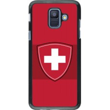 Samsung Galaxy A6 Case Hülle - Hockey World Championship Ecusson Suisse