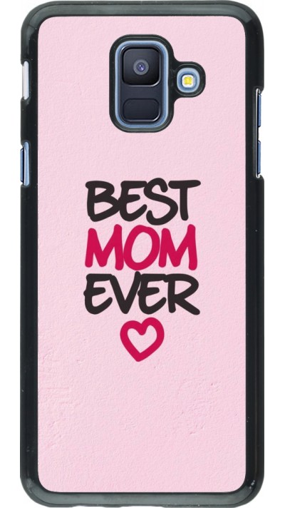 Coque Samsung Galaxy A6 - Mom 2023 best Mom ever pink