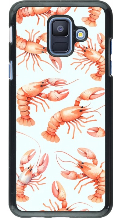 Coque Samsung Galaxy A6 - Pattern de homards pastels