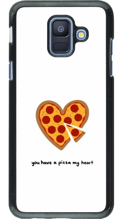 Samsung Galaxy A6 Case Hülle - Saint Valentines Day 26 You have my pizza heart