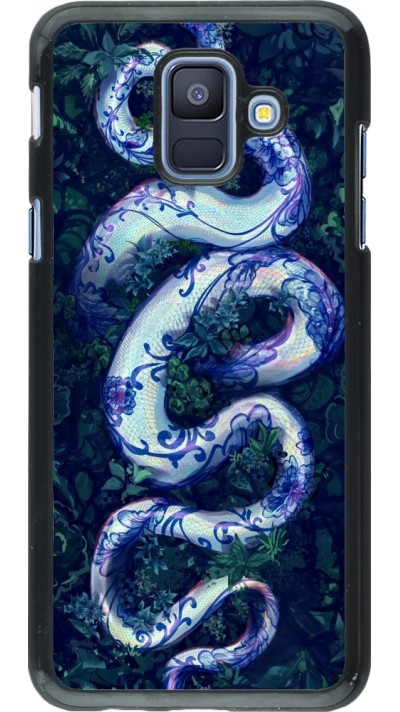 Coque Samsung Galaxy A6 - Serpent Blue Anaconda