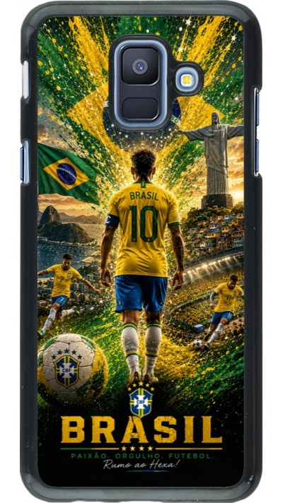 Coque Samsung Galaxy A6 - Football Brésil splash 2026