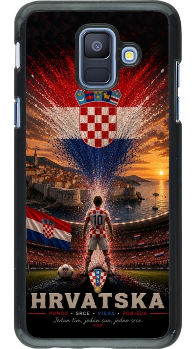 Coque Samsung Galaxy A6 - Football Croatie splash 2026