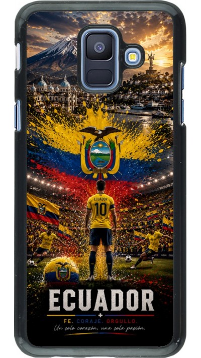 Coque Samsung Galaxy A6 - Football Équateur splash 2026