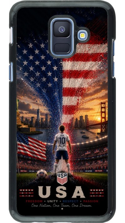 Coque Samsung Galaxy A6 - Football États-Unis splash 2026