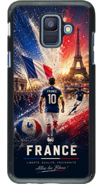 Coque Samsung Galaxy A6 - Football France splash 2026