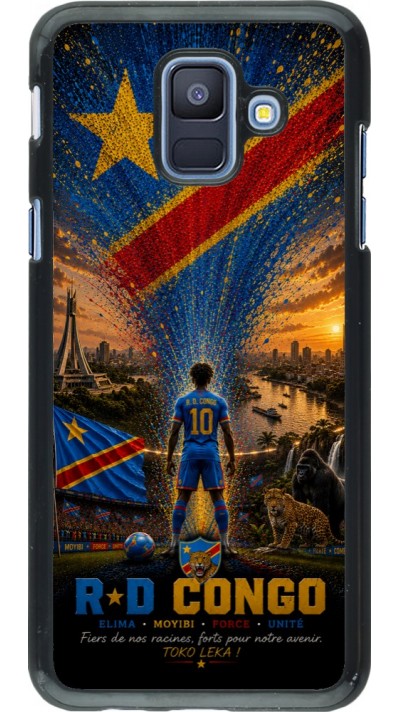 Coque Samsung Galaxy A6 - Football République démocratique du Congo splash 2026