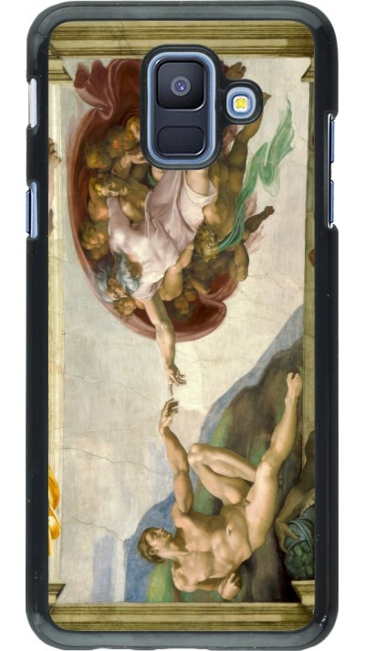 Samsung Galaxy A6 Case Hülle - Kunstbild - Die Erschaffung Adams - Michelangelo