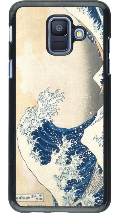 Samsung Galaxy A6 Case Hülle - Kunstbild - Die große Welle vor Kanagawa - Hokusai