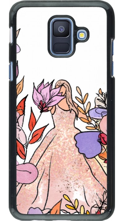 Samsung Galaxy A6 Case Hülle - Taylor Swift Sketch - White