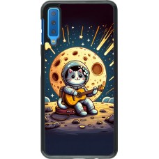 Samsung Galaxy A7 Case Hülle - AstroKatze RockMond