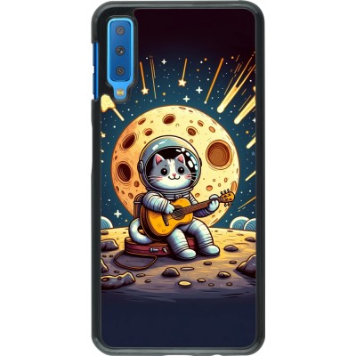 Samsung Galaxy A7 Case Hülle - AstroKatze RockMond