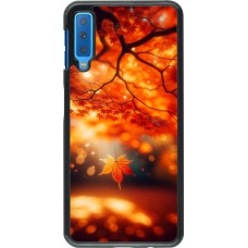 Samsung Galaxy A7 Case Hülle - Herbst Magisch Orange