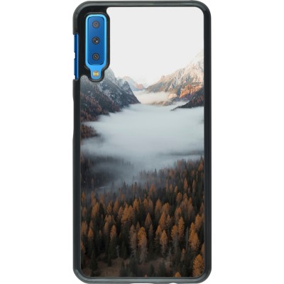 Samsung Galaxy A7 Case Hülle - Autumn 22 forest lanscape